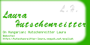 laura hutschenreitter business card